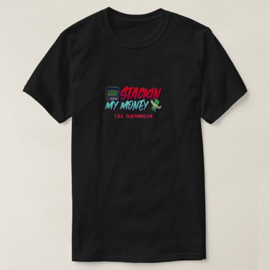 CHEMISE TSHIRT MANCHES COURTES STACK MONEY (Design devant)