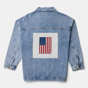 Chemise vecteur de drapeau américain en détresse v