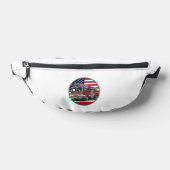Chemise vectorielle Cercle Drapeau Américain Camio (Poser)