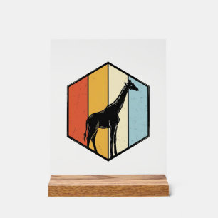 Chemise vectorielle de safari géométrique girafe v