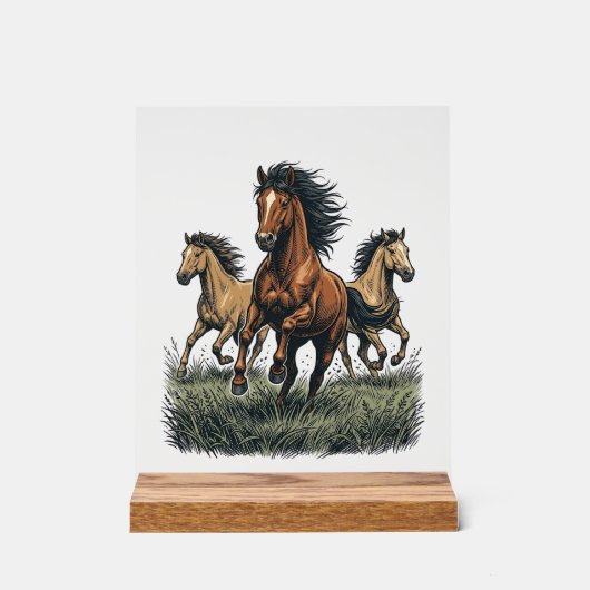 Chemise vectorielle occidentale de chevaux sauvage (Recto)