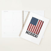 Chemise vectorielle patriotique drapeau Merica en (Devant avec enveloppe)