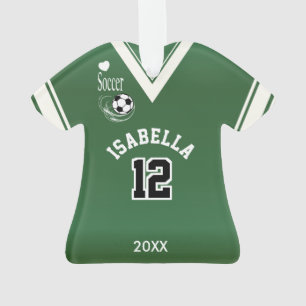 Chemise vert-foncé du football