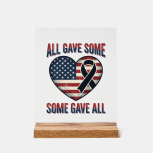 Chemise Vétéran Ruban de Coeur de Mémorial Patriot