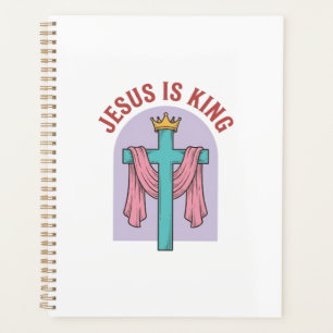 Chemise Vintage Christian T-Shir Jésus Est Roi Cou
