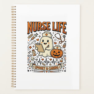 Chemise vintage citrouille fantôme Halloween Nurse
