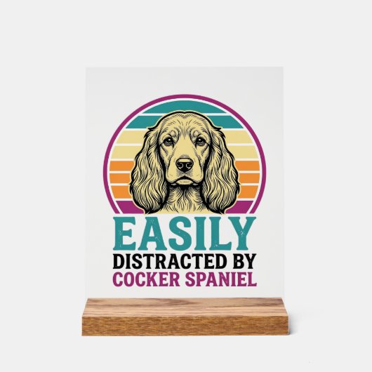 Chemise vintage de chien Cocker Spaniel facilement (Recto)