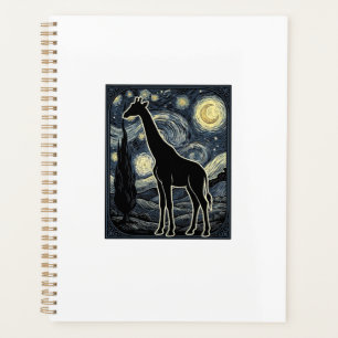 Chemise vintage gravure girafe nuit étoilée_1