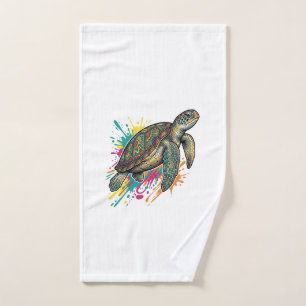 Chemise Vintage Gravure Tortue de mer Couleur Spla