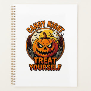 Chemise Vintage Halloween Pumpkin Treat Yourself_1