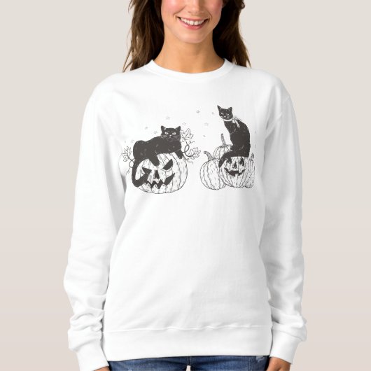 Chemise vintage Halloween, Sweatshirt Halloween, C (Devant)