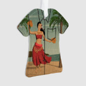 Chemise vintage hawaïenne de Mele Kalikimaka Aloha (devant)