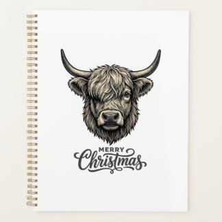 Chemise vintage Joyeux Noël Vache des Highlands_1