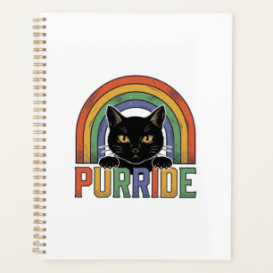 Chemise Vintage Purride Chat Noir Arc-en-Ciel Desi