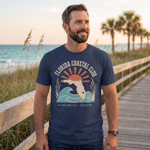 Chemise Vintage T-Shirt Florida Coastal Club