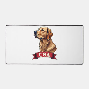 Chemise vintage USA gravure Golden Retriever