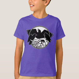 Chemises corbeaux pour enfants Corbeau d'art Sweat