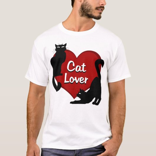 Chemises d'amoureux des chats de T-shirt (Devant)