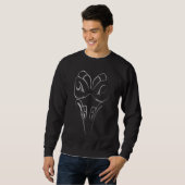 Chemises d'art autochtones Raven Sweatshirt Unisex (Devant entier)