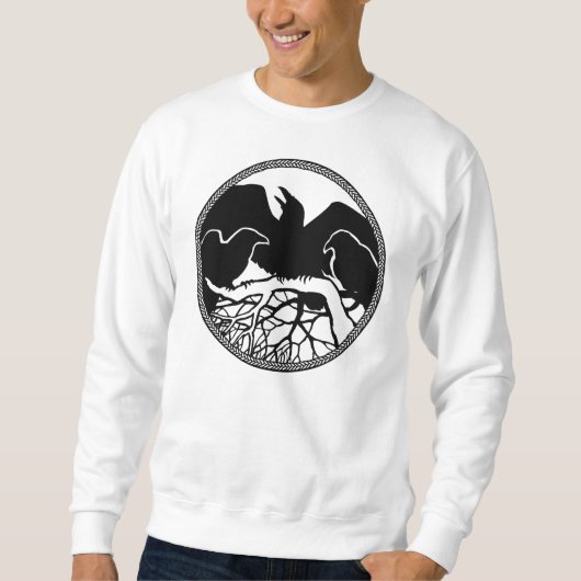 Chemises d'art autochtones Raven Sweatshirt Unisex (Devant)