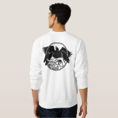 Chemises d'art autochtones Raven Sweatshirt Unisex (Dos entier)