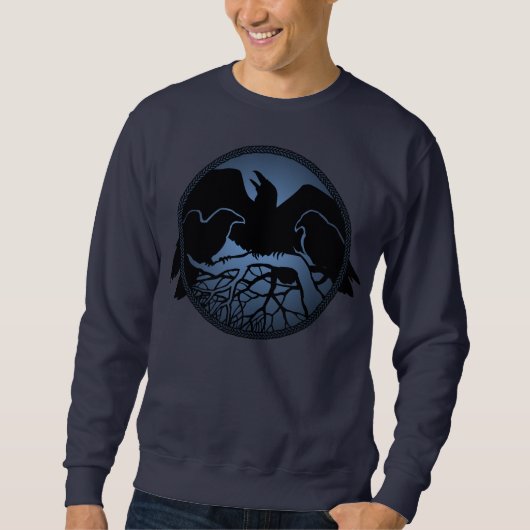Chemises d'art autochtones Raven Sweatshirt Unisex (Devant)