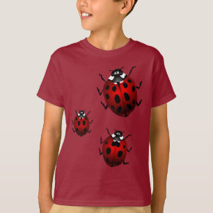 Chemises de coccinelle de sweatshirt de T-shirts