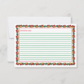 Chemises de Noël & Carte de recette Garland (Dos)