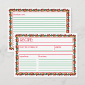 Chemises de Noël & Carte de recette Garland (Devant / Derrière)