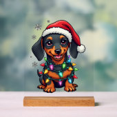 Chemises de Noël de l'arbre de chiens de teckel Ca (Neutre)