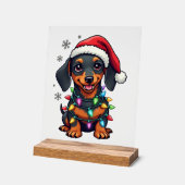 Chemises de Noël de l'arbre de chiens de teckel Ca (Angle)