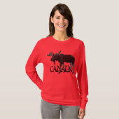 Chemises d'orignaux canadiennes Sweatshirts canadi (Devant entier)