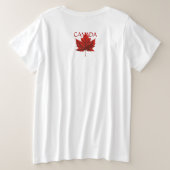 Chemises Drapeau Canada Personnalisées Plus Taille (Design dos)