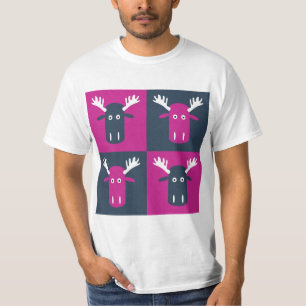 Chemises et vestes en pop art tête d'orignal