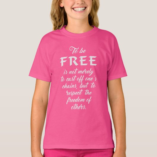 Chemises et vestes Freedom Quote (Devant)