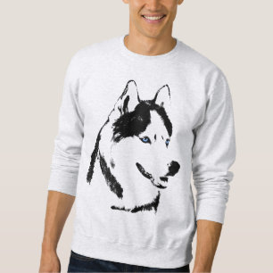 Chemises Husky Sled Dog Sweatshirt Wolf Dog Shirt