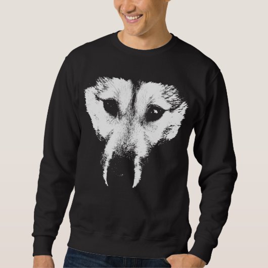 Chemises Husky traîneau Chien Sweatshirt Wolf Chie (Devant)