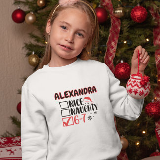 Chemises personnalisées avec liste de Noël drôle 6