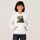 Chemises pour filles ours pandas (Devant entier)