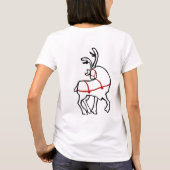Chemises Reindeer de Noël T-shirts de vacances pou (Dos)