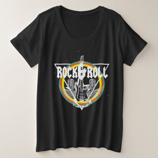 Chemises Rock & Roll Plus Size pour Femmes - Rock (Design devant)