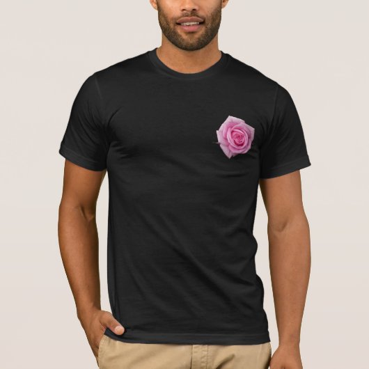 Chemises Roses Blanches Beau T-shirt Unisex Rose (Devant)