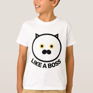 CHEMISES T-SHIRT ENFANT GARÇON COMME UN BOSS CHAT