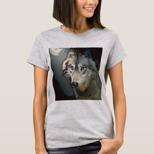 Chemises T-shirt WOLF ART (Devant)