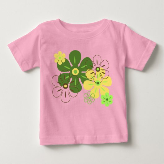Chemises T-Shirts de pluie de fleurs (Devant)