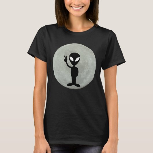 CHEMISES T-SHIRTS LUNE ALIEN (Devant)