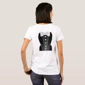 Chemises T-shirts mignonnes cravate Formelle Bow (Dos entier)
