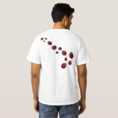Chemises unisexes de coccinelle de T-shirts de (Dos entier)