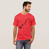 Chemises unisexes de coccinelle de T-shirts de (Devant entier)