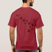 Chemises unisexes de coccinelle de T-shirts de (Dos)